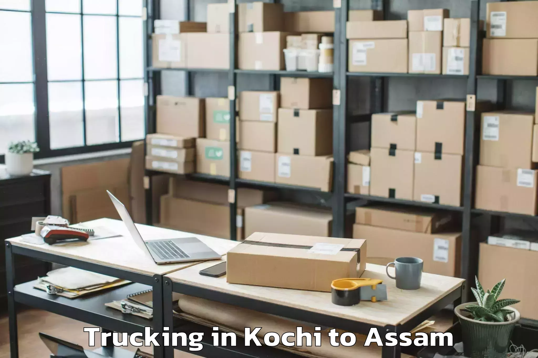 Professional Kochi to Lakhipur Trucking